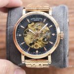 Patek Philippe Calatrava Rose Gold Semi-skeletonized 41mm Watches Replica